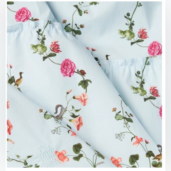 Hill House The Ellie Nap Midi Dress in Pond Floral Light Blue Size 2XL - Picture 4 of 11